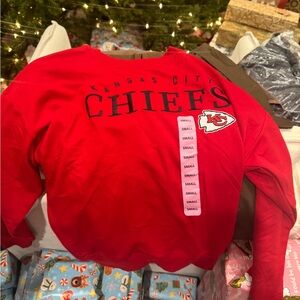 Team Apparel Red Kansas City Chiefs Kids Sweatshirt